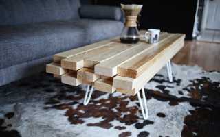 Comment faire une table à faire soi-même à partir de planches à domicile, recommandations