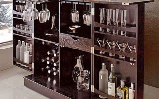 Le but de l'armoire de bar, comment choisir le bon