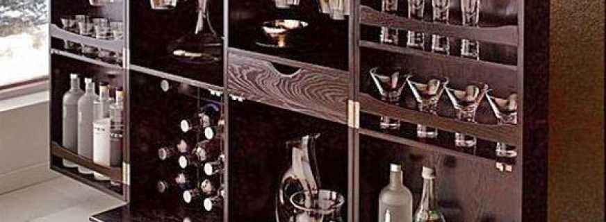 Le but de l'armoire de bar, comment choisir le bon