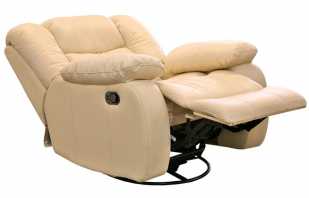 Fonctions utiles du fauteuil inclinable, variétés de modèles