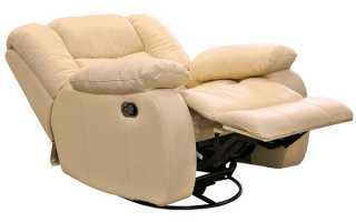 Fonctions utiles du fauteuil inclinable, variétés de modèles