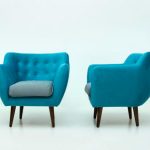 Fauteuils bleus